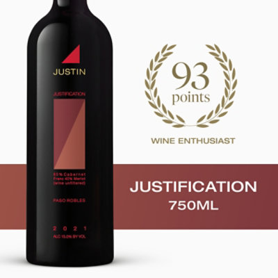 Justin Justification Paso Robles Cabernet Franc Blend - 750 Ml - Image 2