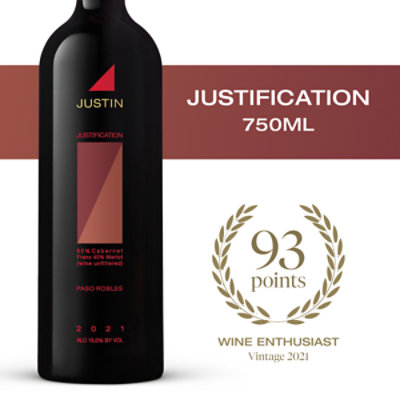 Justin Justification Paso Robles Cabernet Franc Blend - 750 Ml - Image 4