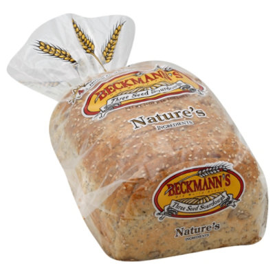 Beckmanns Sourdough 3 Seed Loaf Bread - 24 Oz - Image 1