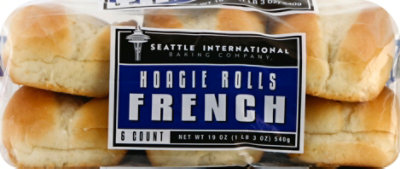 Seattle International Baking Company Hoagie Rolls French 6 Count - 19 Oz - Image 2