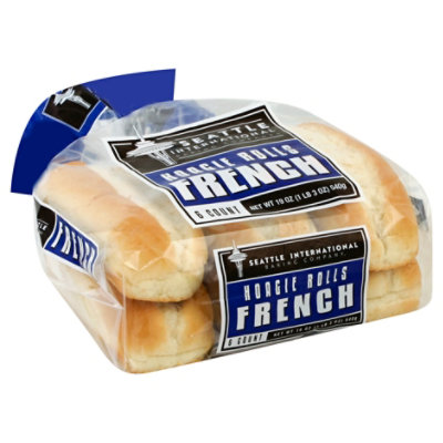 Seattle International Baking Company Hoagie Rolls French 6 Count - 19 Oz