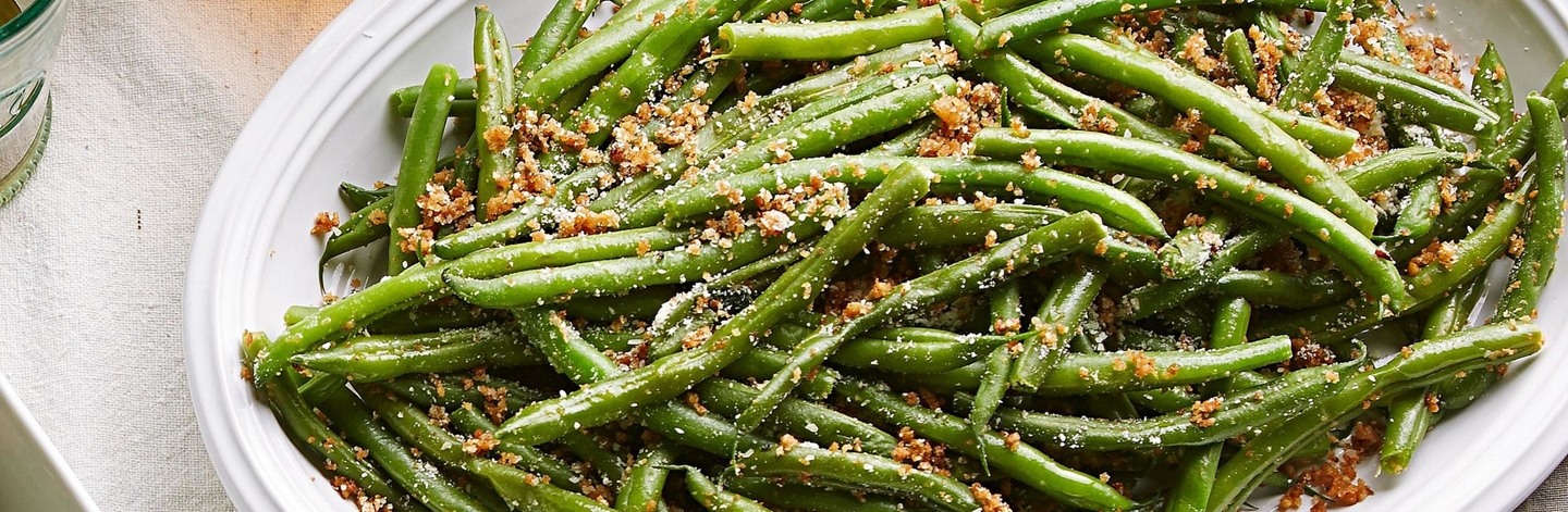 Green Beans with Parmesan-Garlic Breadcrumbs