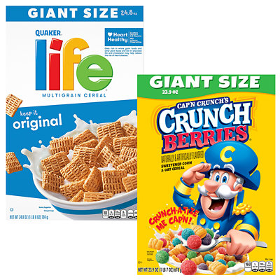quaker life giant cereal Safeway Coupon