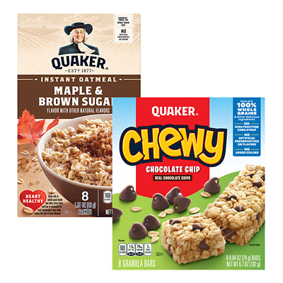 quaker cereal granola bars or instant oatmeal Albertsons Coupon