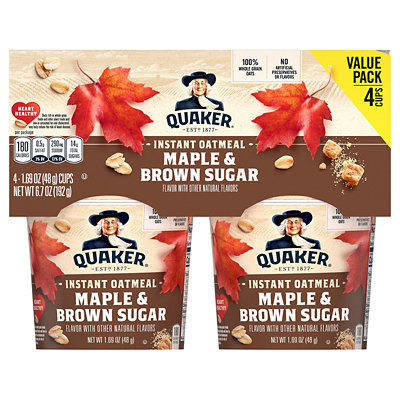 Quaker Instant Oatmeal Cups Jewel-Osco Coupon