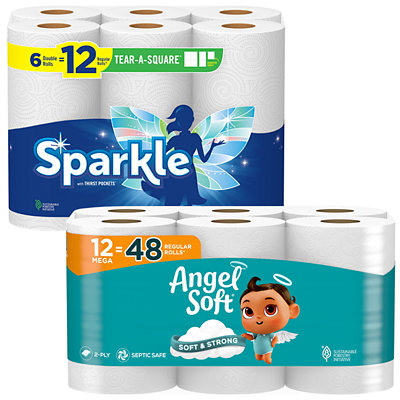 angel soft bath tissue or sparkle paper towels Acme Coupon