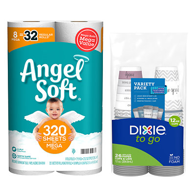angel soft bath tissue or dixie plates or cups Acme Coupon