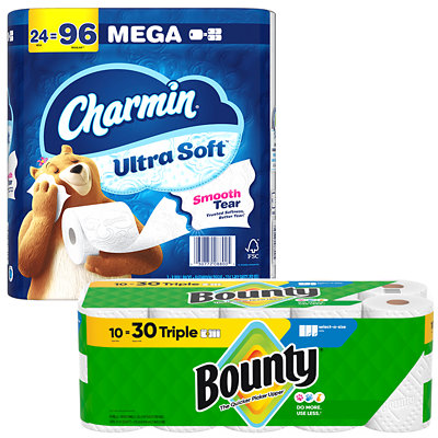 charmin bath tissue or bounty paper towels Albertsons Coupon