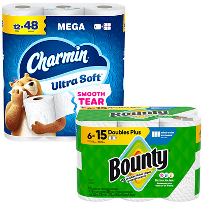 charmin bath tissue or bounty paper towels Albertsons Coupon