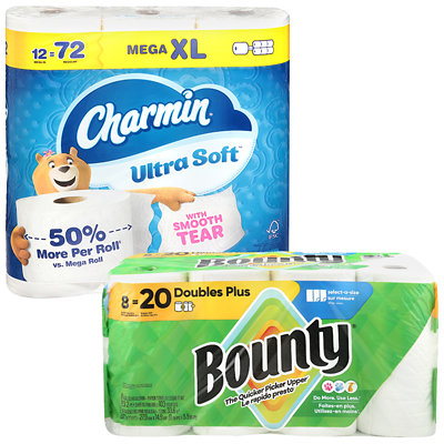 charmin bath tissue bounty paper towels Jewel-osco Coupon