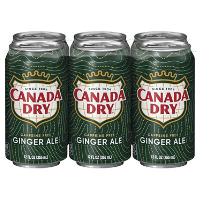 Canada Dry Ginger Ale Soda In Can - 6-12 Fl. Oz. - Image 1