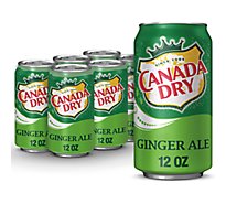 Canada Dry Ginger Ale Soda In Can - 6-12 Fl. Oz.