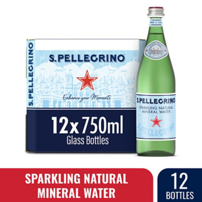 San Pellegrino Sparkling Water Natural Mineral - 12-25.3 Fl. Oz. - Image 1