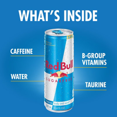 Red Bull Energy Drink Sugar Free Can - 24-8.4 Fl. Oz. - Image 2