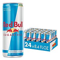 Red Bull Energy Drink Sugar Free Can - 24-8.4 Fl. Oz. - Image 1