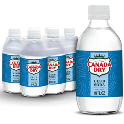 Canada Dry Club Soda Bottle - 6-10 Fl. Oz. - Image 1