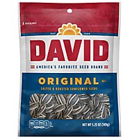 DAVID Seeds Original Salted And Roasted Sunflower Seeds Keto Friendly Snack Bag - 5.25 Oz - Image 1