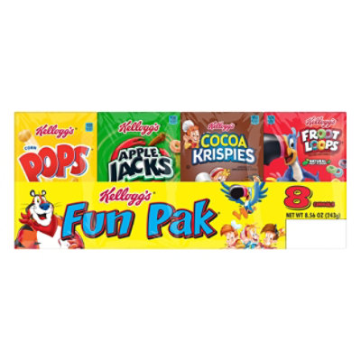 Kelloggs Fun Pak Breakfast Cereal Variety Pack 8 Count - 8.56 Oz  - Image 4