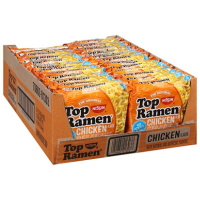 Nissin Top Ramen Ramen Noodle Soup Chicken Flavor - 24-3 Oz - Image 2