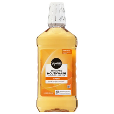 Signature Select/Care Mouthwash Antiseptic Amber - 33.8 Fl. Oz. - Image 2