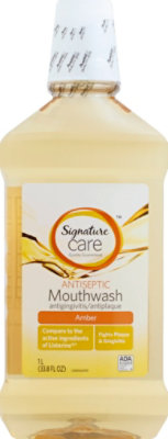 Signature Select/Care Mouthwash Antiseptic Amber - 33.8 Fl. Oz. - Image 2