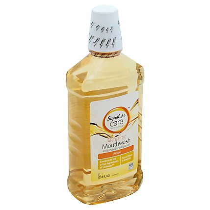 Signature Care Mouthwash Antiseptic Amber - 33.8 Fl. Oz. - Image 1