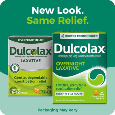 Dulcolax Stimulant Laxative Tablets for Constipation Relief - 25 Count - Image 2