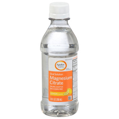 magnesium citrate semaglutide Signature Select/Care Magnesium Citrate Oral Solution Saline Laxative Lemon  Flavor - 10 Fl. Oz