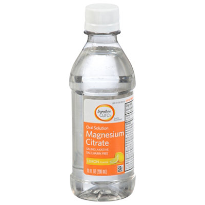 Signature Select/Care Magnesium Citrate Oral Solution Saline Laxative Lemon Flavor - 10 Fl. Oz. - Image 2