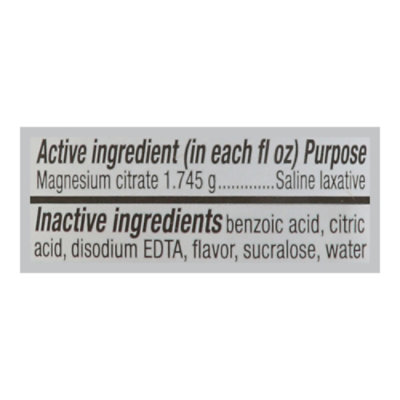 Signature Select/Care Magnesium Citrate Oral Solution Saline Laxative Lemon Flavor - 10 Fl. Oz. - Image 3