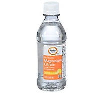 Signature Care Magnesium Citrate Oral Solution Saline Laxative Lemon Flavor - 10 Fl. Oz.