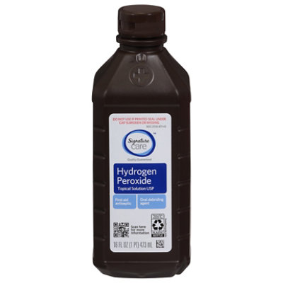 Signature Select/Care Hydrogen Peroxide Topical Solution USP First Aid Antiseptic - 16 Fl. Oz. - Image 2