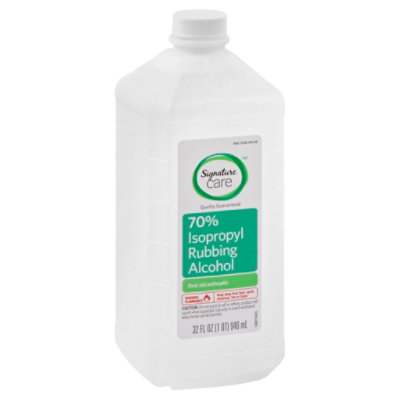 Signature Care Alcohol Isopropyl 70% Green - 16 Fl. Oz. - Safeway