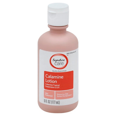 Signature Care Lotion Calamine Topical Suspension USP - 6 Fl. Oz.