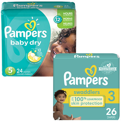 pampers baby dry or swaddlers jumbo pack diapers Albertsons Coupon