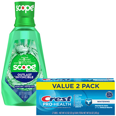 crest scope mouthwash or whitening gel Acme Coupon