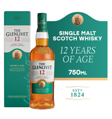 The Glenlivet Scotch Whisky Single Malt 12 Years Old 80 Proof - 750 Ml - Image 1