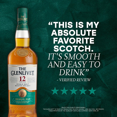 The Glenlivet Scotch Whisky Single Malt 12 Years Old 80 Proof - 750 Ml - Image 3