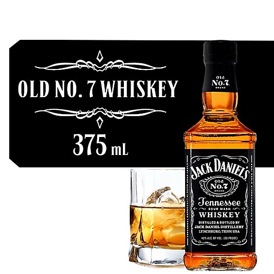 Jack Daniels Old No. 7 Tennessee Whiskey 80 Proof - 375 Ml