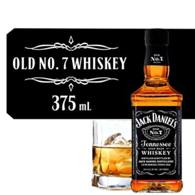 Jack Daniels Old No. 7 Tennessee Square Whiskey  80 Proof - 375 Ml