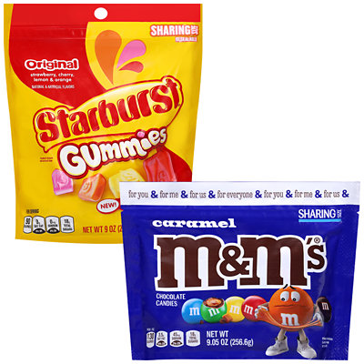 m ms starburst or skittles Acme Coupon
