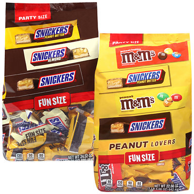 snickers or m ms fun size candy bag Jewel-osco Coupon