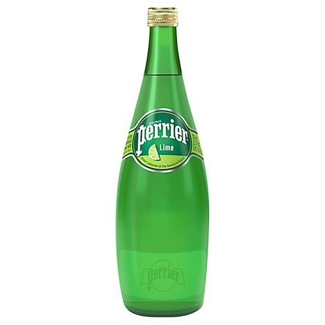 Perrier Carbonated Mineral Water Lime Flavor - 25.3 Fl. Oz.