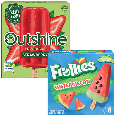 outshine fruit bars or frollies pops Acme Coupon