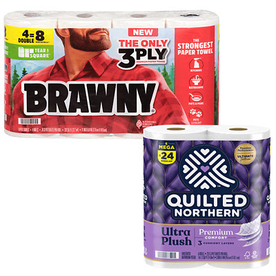 brawny dixie quilted northern or vanity fair Acme Coupon