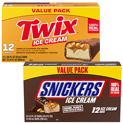 snickers or twix ice cream bars Acme Coupon