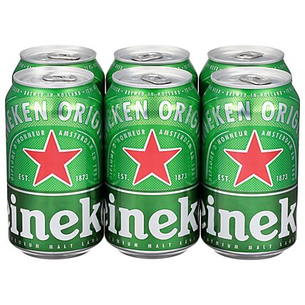 Heineken Beer Premium Lager Keg Cans - 6-12 Fl. Oz. - Image 1
