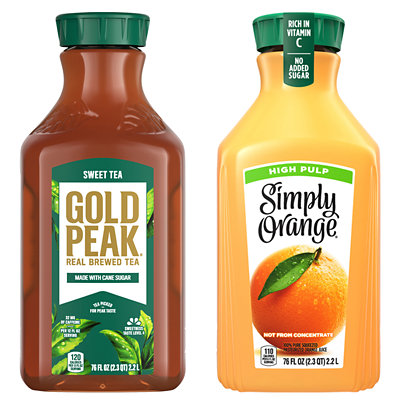 simply juice or gold peak tea Safeway Coupon