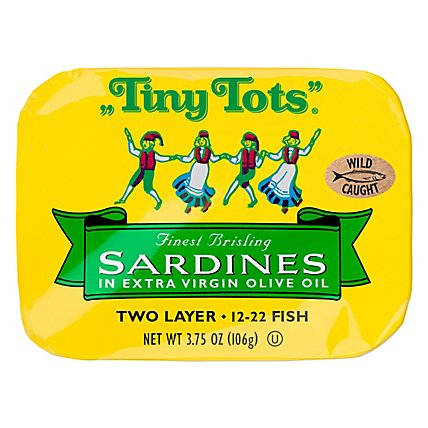 King Oscar Tiny Tots Sardines in Olive Oil Two Layer - 3.75 Oz - Image 2