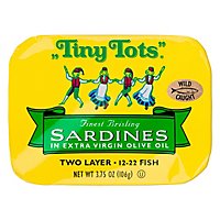 King Oscar Tiny Tots Sardines in Olive Oil Two Layer - 3.75 Oz - Image 2